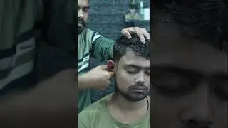 Indian Barber Ear & Head Massage: Unwind & Tingle ASMR #shorts