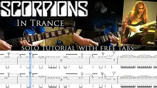 Scorpions - In Trance guitar solo lesson (with tablatures and backing tracks)
