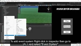 Solved buttons unclickable issue unity