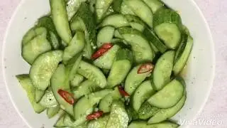 làm Dưa Chuột trộn, dưa chuột muối xổi ăn rất đưa cơm