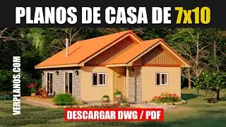 Planos de casa Econ&oacute;mica y Peque&ntilde;a - 2 dormitorios 1 ba&ntilde;o
