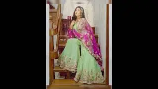 stylish designer sharara with gharara #fashion #designer #dress #shortvideo