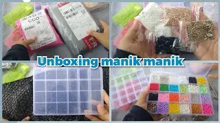 Asmr Unboxing paket manik manik • Shopee haul manik manik 2ribuan • beads ring unboxing
