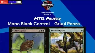 Mono Black Control VS Gruul Ponza [MTG Pauper]