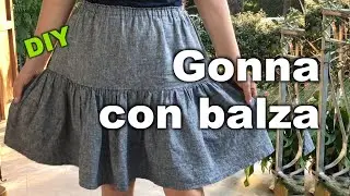 Gonna con balza | DIY | Modello n. 5B, Burda Easy n.2/2020