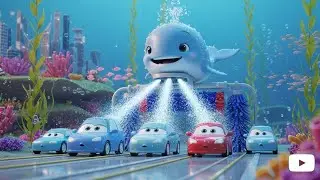 Baby Whale Car Wash 🐳🚗 | Kids Fantasy Song | Learn Colors with Splashy Fun