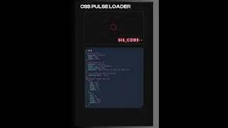 CSS Pulse Loader Using HTML CSS 💥✨✨ #webdesign #code #webdevelopment #css