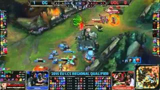 UOL vs OG Game 2 highlights EU LCS Regional Qualifier 2015 Unicorns of Love vs Origen