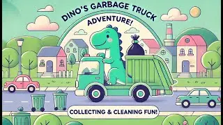 Dino&rsquo;s Garbage Truck Adventure 🚛 | Collecting Trash & Keeping the City Clean | Fun Video for Kids