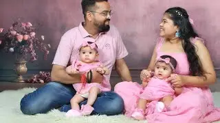 twinc baby photoshoot dresses. mom& daughter  matching outfits