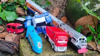 Drama Menemukan Kereta Api CC201 Kereta Thomas Truck Bus Tayo Robot Transformer - Mainan Kereta Adu