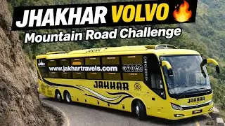 Heavy Bus Driving: Jhakhar Volvo Bus on Narrow Mountain Roads