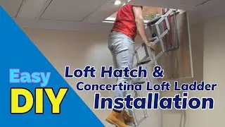 Loft hatch and ladder installation