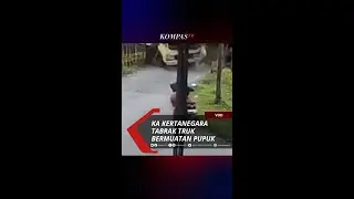 KA Kertanegara Tabrak Truk Bermuatan Pupuk