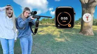 SIGHTING IN A RIFLE SUPER FAST! Twin sisters show you how to do it!