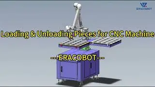 Application: loading&unloading pieces for CNC machine with cobot arm