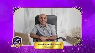 Words from Mr,Arun Prasath Prakashan - Principal Architect planner - Arun & associates