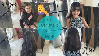 how to: Kids Haircut at home during #Lockdown | How I do my Daughter haircut & Bangs at home