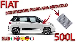 Sostituzione filtro aria abitacolo - FIAT 500L #500l #fiat500l