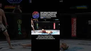 UFC on ESPN 44 Holloway vs Allen Fight Simulation Highlight #shorts