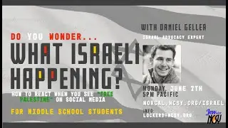 What ISRAELI happening? Daniel Geller presents to Middle School students of Jr. NCSY