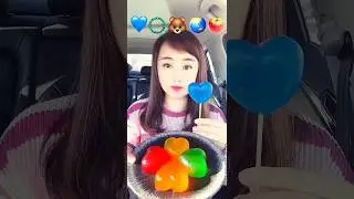 She Eats Up each Emoticon first in order before the Co-pilot Eats Snacks take place # shorts #asmr