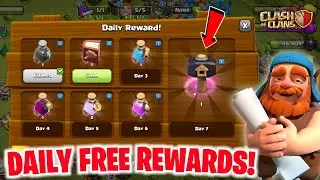 HOW TO GET DAILY FREE REWARDS IN CLASH OF CLANS FULL EXPLAINED