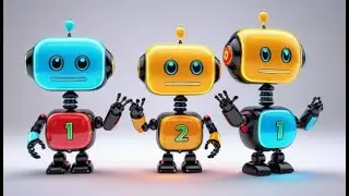 Six Toy Robots Count to Ten | Counting Song for Kids | Fun Robot Rhyme for Toddlers
