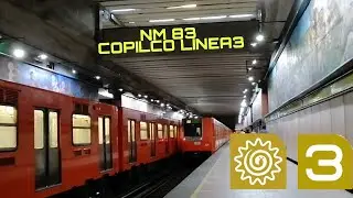 Trenes NM-83 en Colpico L&iacute;nea 3 Metro CDMX