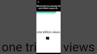 POV: Minecraft has 1 trillion views af... #og #music #minecraft  #1trillionviewsonyoutube