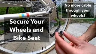 How to Lock the Wheels and Bike Seat of a Public C7 Cruiser Bike. Relevant to other bicycles too!