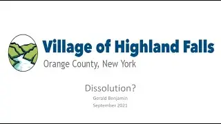 Dr Gerald Benjamin | Dissolution? | OneHighlands