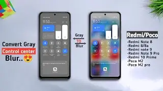 Redmi Note 9 Series Fixed MIUI 13 Gray Control Center Problem | NO ROOT