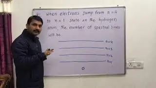 2.19-Determine no.of spectral lines in hydrogen atom / atomic structure