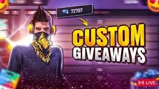 FREE FIRE LIVE CUSTOM ROOM GIVEAWAY FF LIVE TEAM CODE GIVEAWAY|#freefirelive #giveaway​ #nawabislive