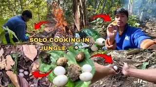 Jungle Survival: Solo Egg Cooking 🍳🔥 | जंगलमा अण्डा पकाउने चुनौती
