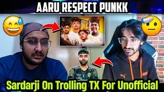 Sardarji React on Whom Trolling Teamxspark For Unofficial😳 OG Aaru Respect For GodLike Punkk🤗