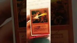 MTG 4th Ed. Firebreather , signed by Dan Frazier! #magicthegathering #fire #dragon #mtg #tcg