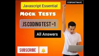 JS Essentials  Mock Test Coding Test -1 100% PASSED || CCBP|| NXTWAVE