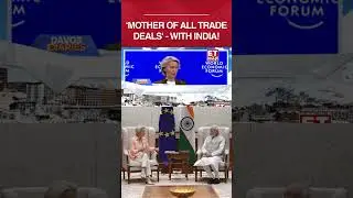 EU President Ursula Von Der Leyen on Historic Trade Agreement With India #shorts #indiaeu #tradedeal