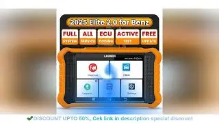 2025 New LAUNCH X431 Elite 2.0 PRO for BENZ OBD2 Scanner,Bi-Directional Scan Tool, All Services, ECU