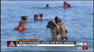 Beach advisory lifted in Boca Grande