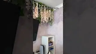 DIY Hanging Wisteria Wall #diy #bridgerton #wisteria #bedroommakeover #homedecor