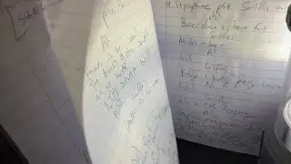 Writing my new play, &ldquo;UHM!&rdquo; (with pre-scroll & scroll with new scene)