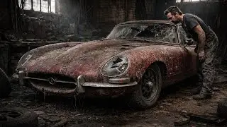 ASMR Full POV 4K Restoration &ndash; Jaguar E-Type Series 1 1961 | From Abandoned Legend to Showroom Icon