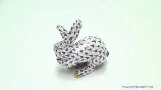 Herend Bunny Hop Chocolate Fishnet