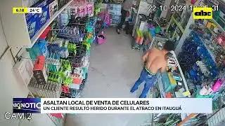 Itauguá: asaltan local de venta de celulares y dejan un herido