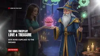 The Sims FreePlay - Love & Treasure: Give Rose Cupcake To The Wizard 