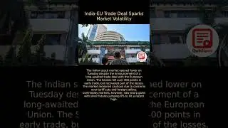 India-EU Trade Deal: Market Reaction and Impact