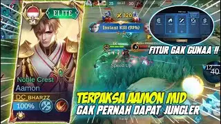 SOLO RANK AAMON MID LANE 23 KILL, LAGI PUSH MMR AAMON MALAH GAK DAPAT JUNGLER? - MOBILE LEGENDS